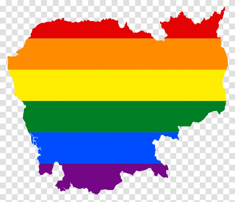 Lgbt Flag Map Of Cambodia, Person, Outdoors Transparent Png