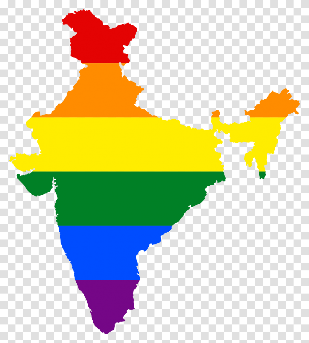 Lgbt Flag Map Of India, Nature, Outdoors Transparent Png