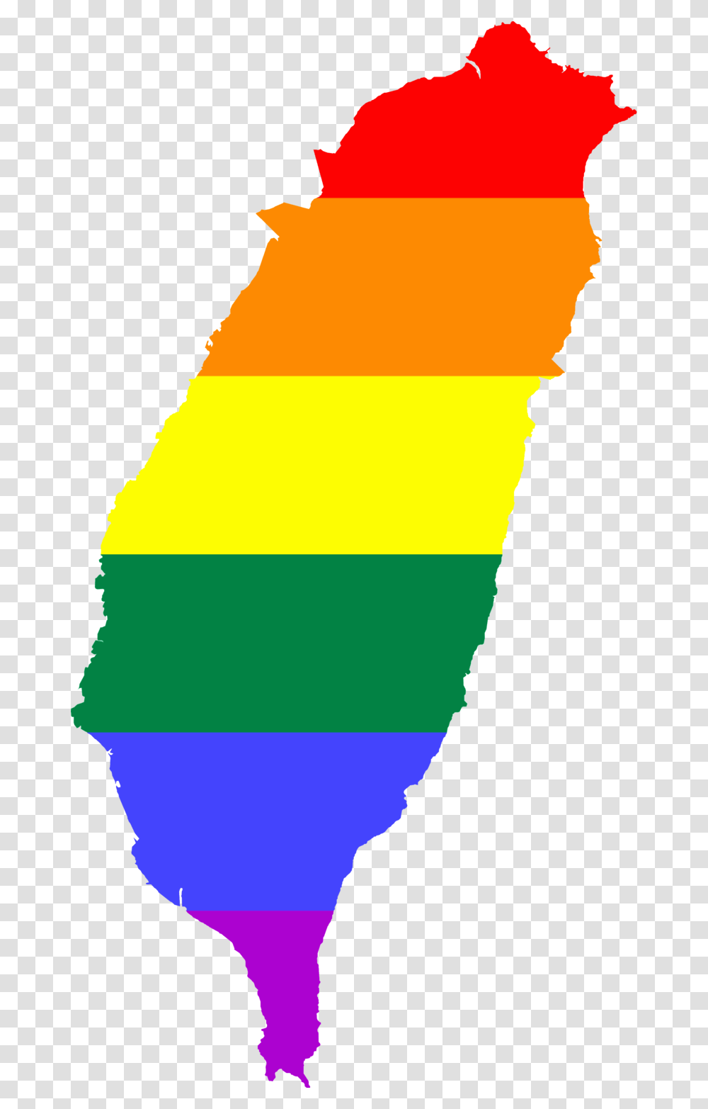 Lgbt Flag Map Of Taiwan Taiwan Gay Flag, Person, Food, Light Transparent Png