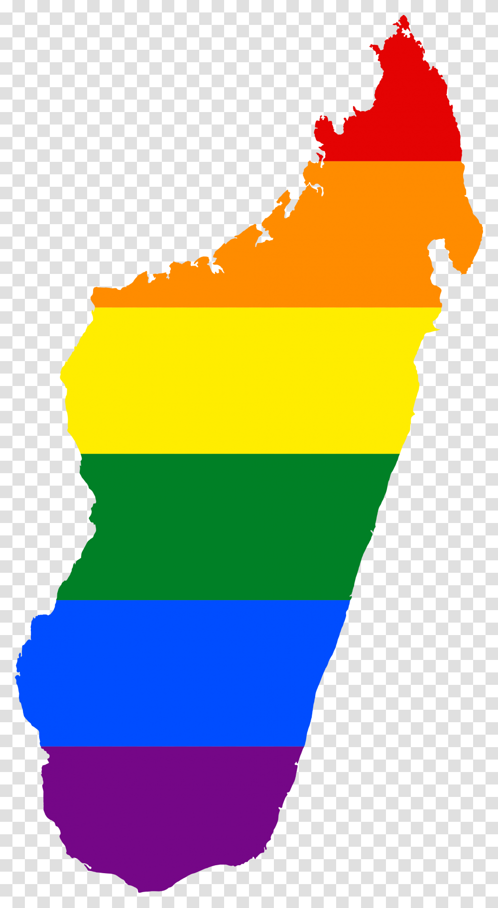 Lgbt Flag Satellite Image Of Madagascar, Person, Human, Silhouette Transparent Png