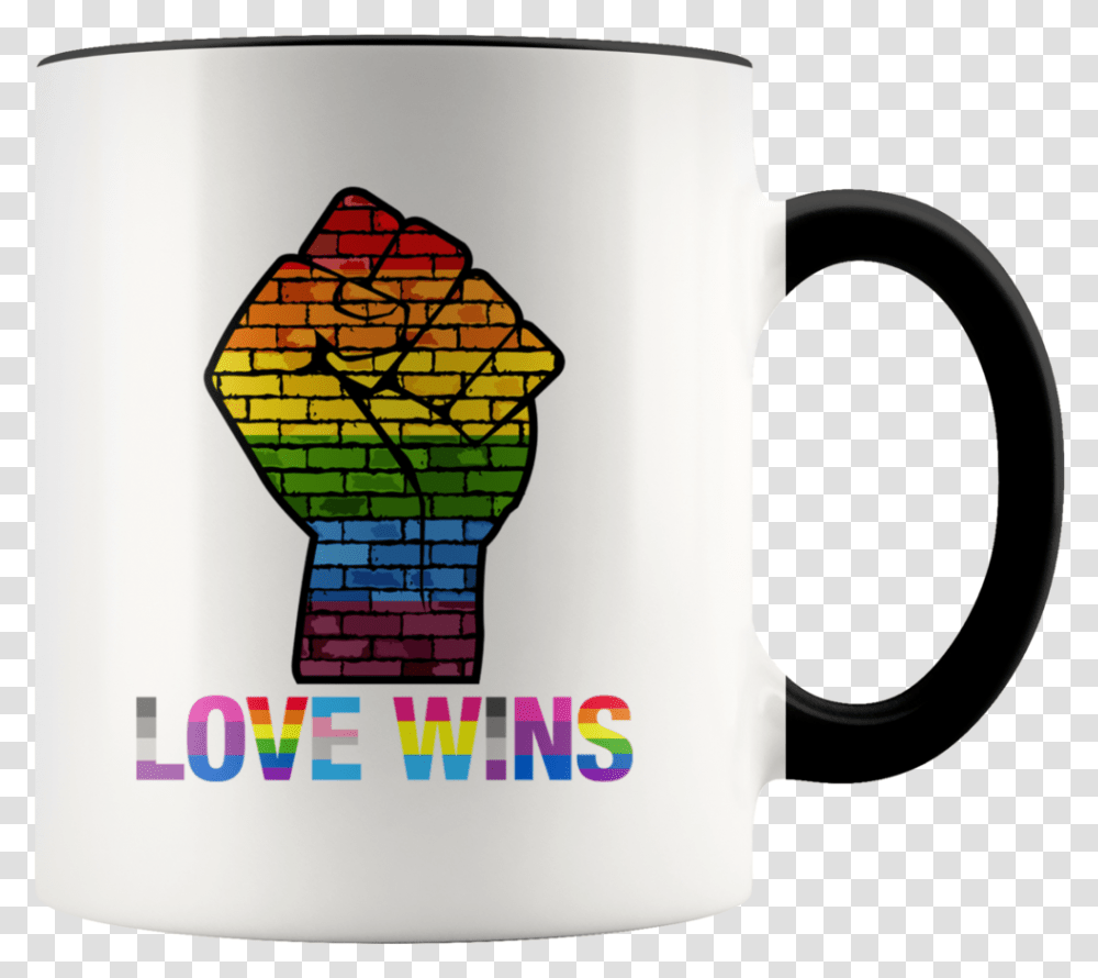 Lgbt Pride Love Wins Raised Fist Mugs Don't Give A Fuck Unicorn Mug, Coffee Cup Transparent Png