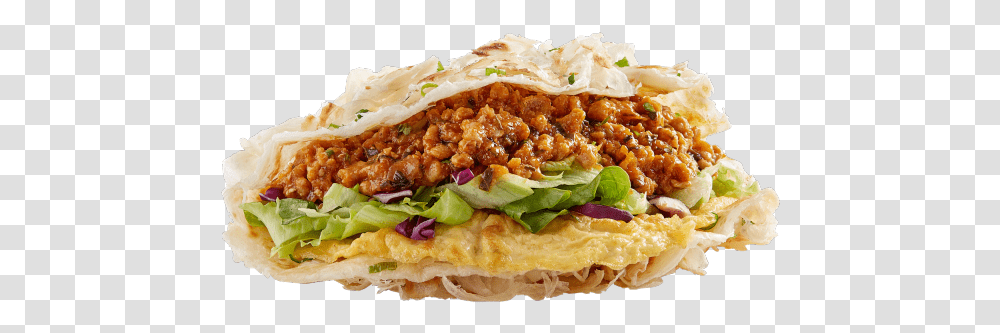Liang Sandwich Black Pepper Chicken, Food, Taco, Burger, Waffle Transparent Png