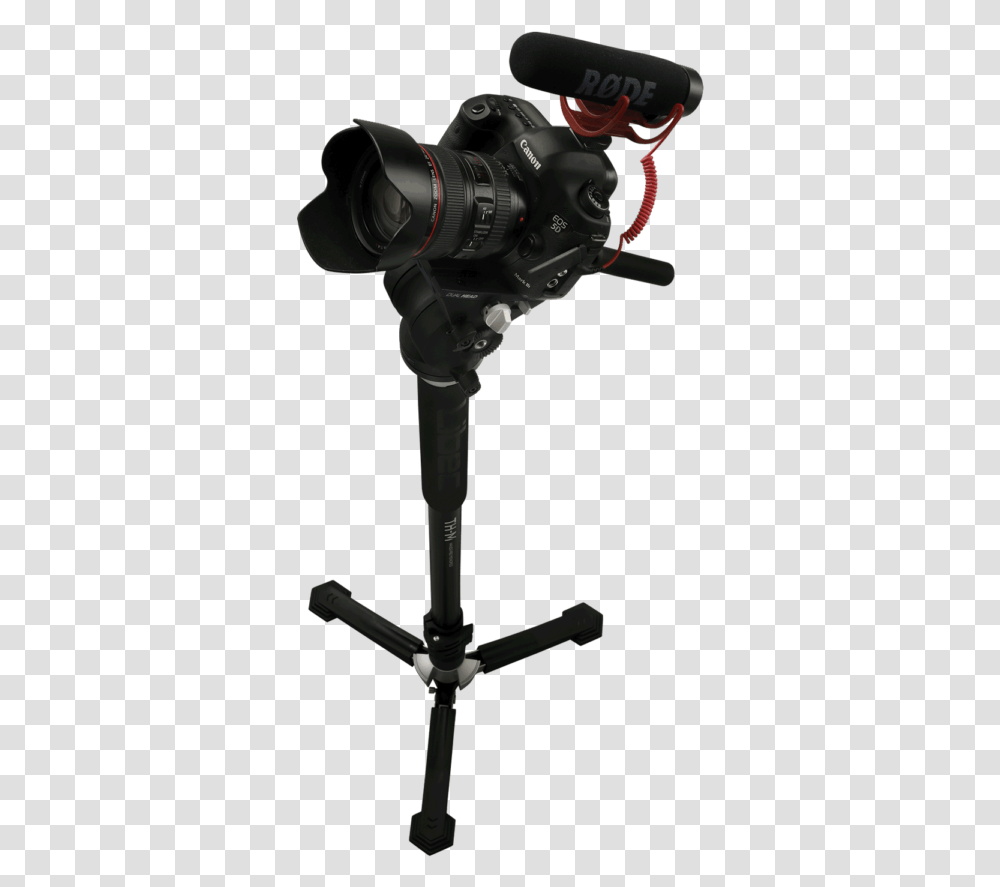 Libec Professional Video Monopod For Free Stand Operations Video Camera, Lighting, Machine, Spotlight, Weapon Transparent Png