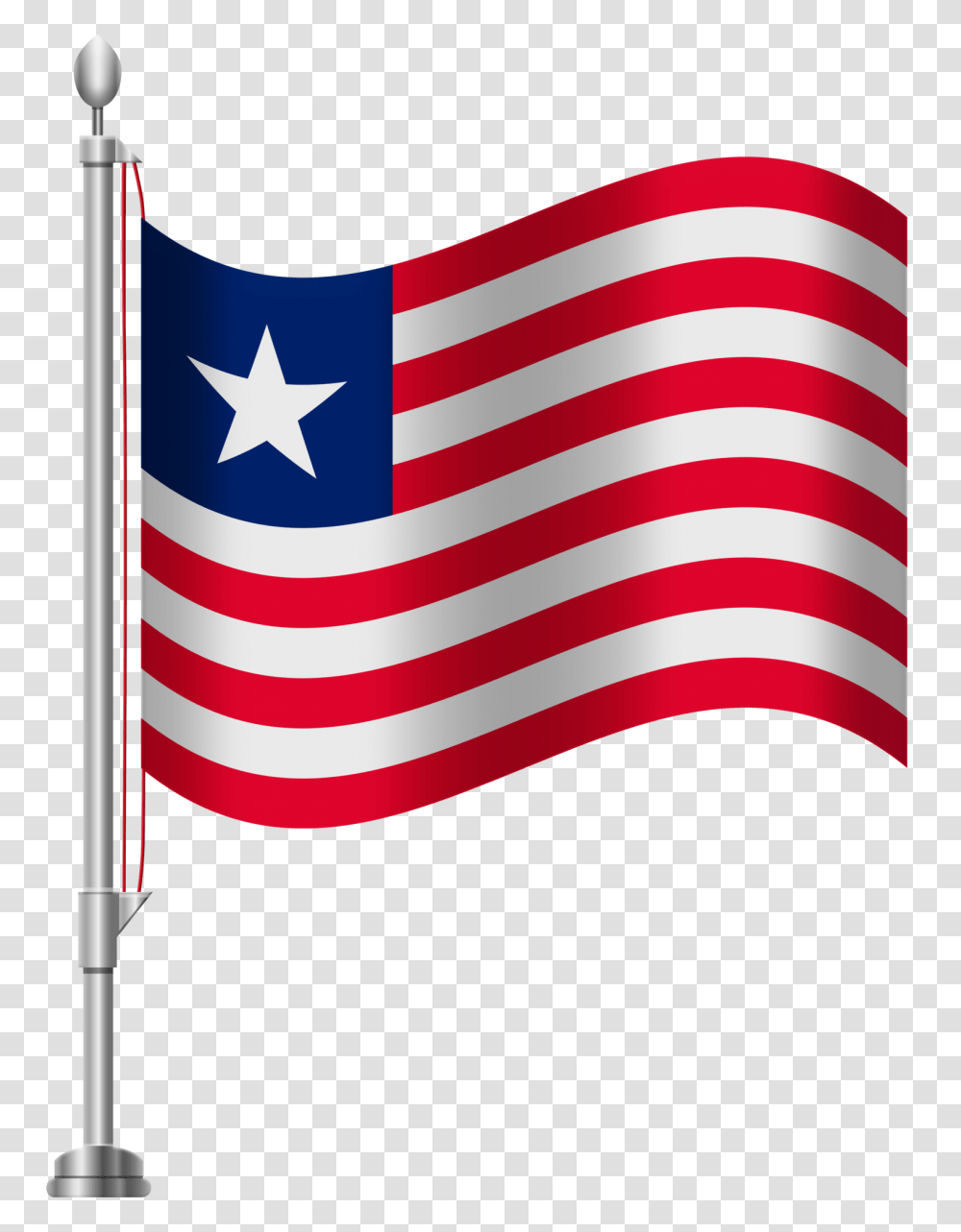Liberia Flag Clip Art, American Flag Transparent Png