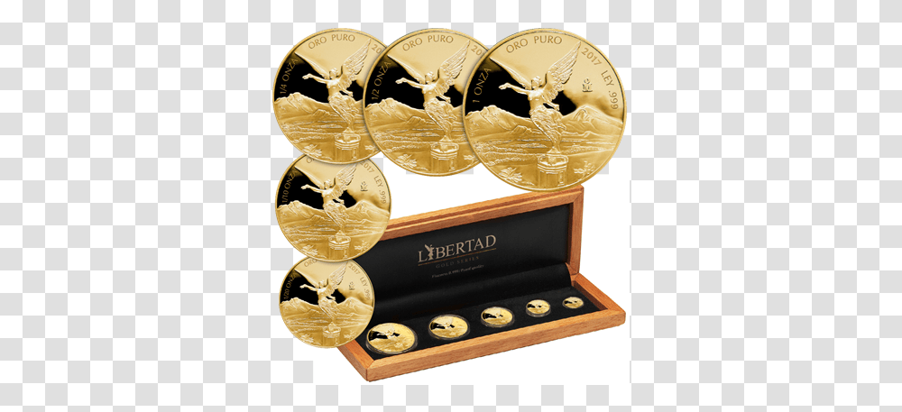 Libertad Gold Proof Set Emkcom 2018 Gold Proof Libertad, Trophy, Gold Medal Transparent Png