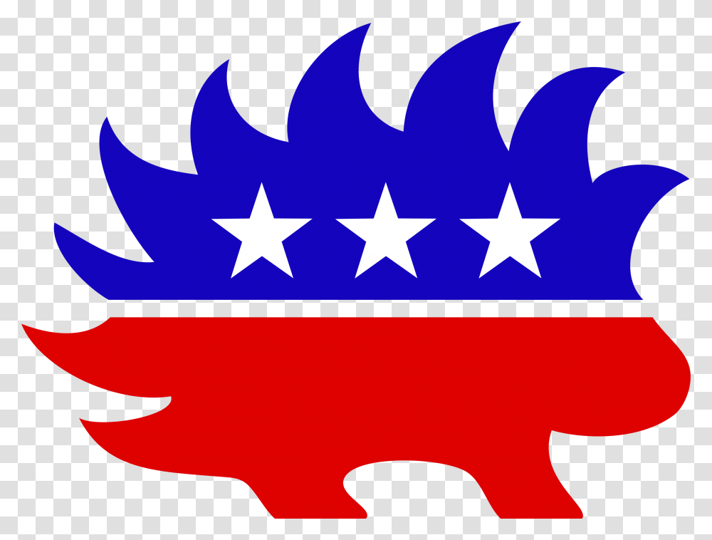 Libertarian Porcupine Version, Star Symbol, Flag, Outdoors Transparent Png