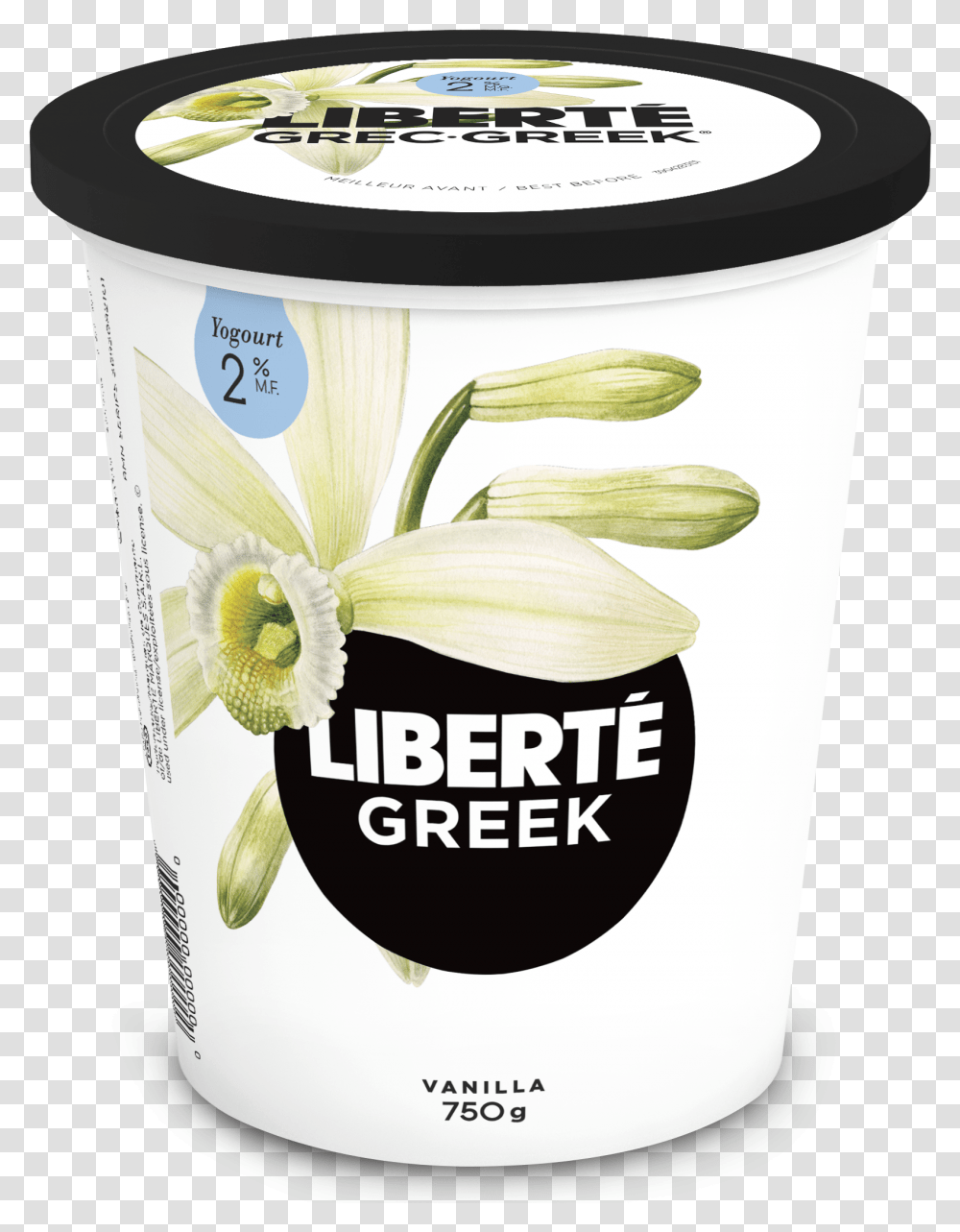 Liberte Greek Yogurt Vanilla, Dessert, Food, Cream, Creme Transparent Png