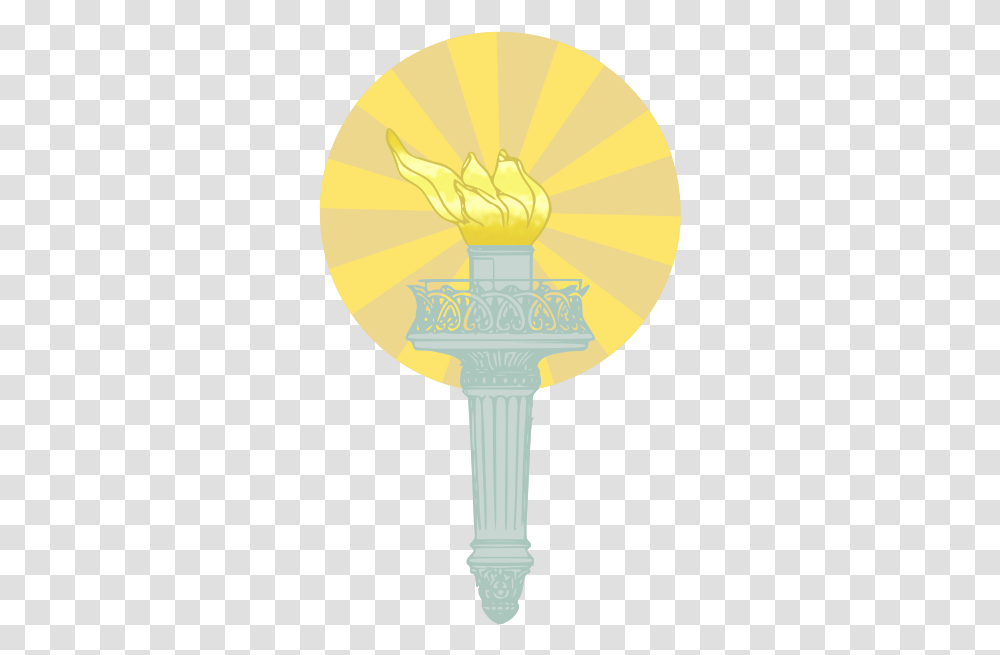 Liberty Torch Colored Circle, Light, Lamp, Cross Transparent Png