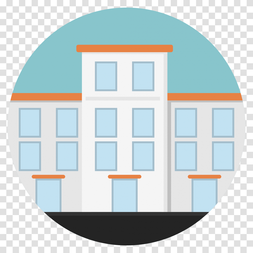 Library Building Clipart Icon, Housing, Condo, Window, Urban Transparent Png