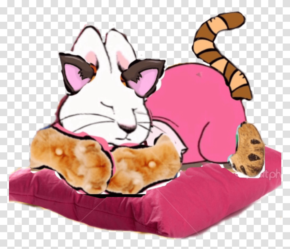 Library Cat Ruby Sleeping On Her By Sloanvandoren Cartoon Cat, Animal, Mammal, Snake, Reptile Transparent Png