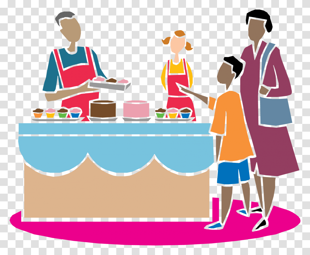 Library Crockpot And Cakewalk Fundraiser Fundraising Events Clipart, Person, Restaurant, Cafeteria, Female Transparent Png