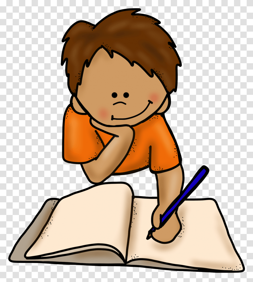 Library Download Boy Writing Clipart Creative Writing For Kg, Reading, Helmet, Apparel Transparent Png