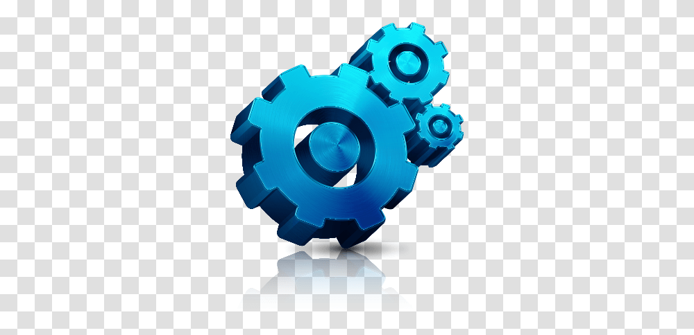 Library Icon Settings Blue Apple Settings Logo, Toy, Machine, Gear Transparent Png