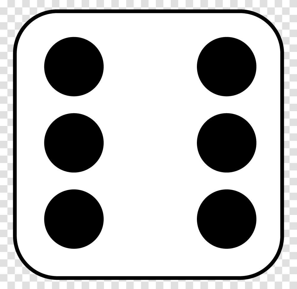 Library Of 6 Dice Number Clip Royalty Free Download Dice With 6 Dots, Game Transparent Png