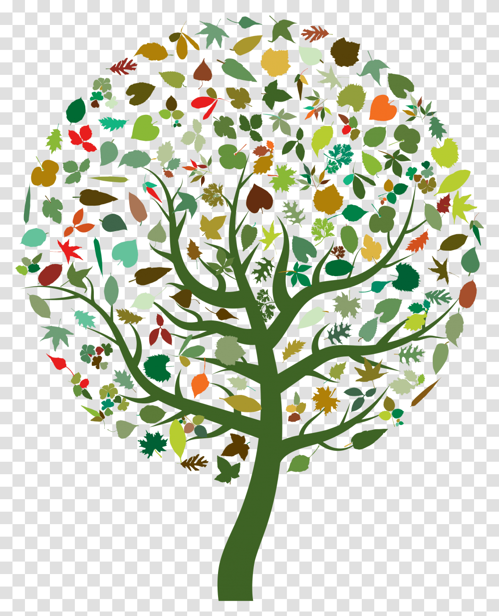 Library Of Abstract Tree Graphic Black Colorful Tree Icon, Graphics, Art, Floral Design, Pattern Transparent Png