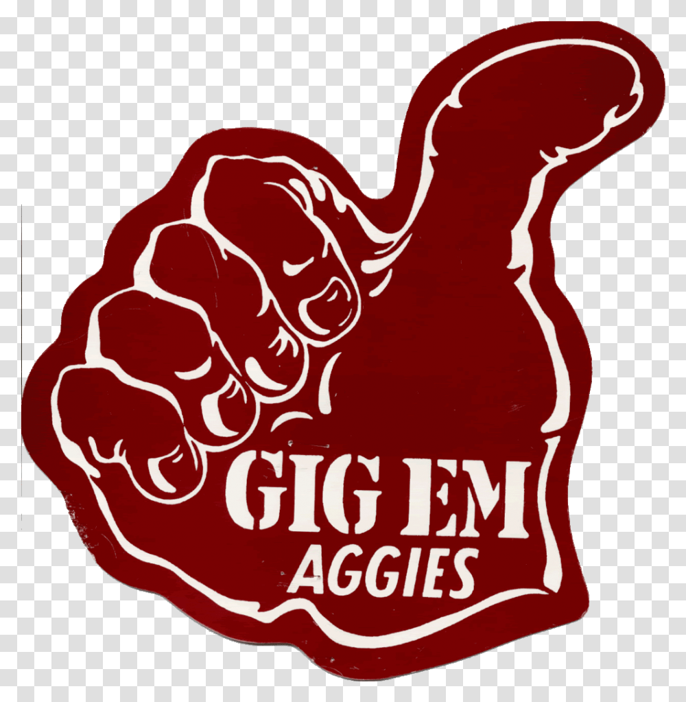 Library Of Aggie Thumbs Up Graphic Royalty Free Download Aggie Gig Em Thumb, Hand, Ketchup, Food, Fist Transparent Png