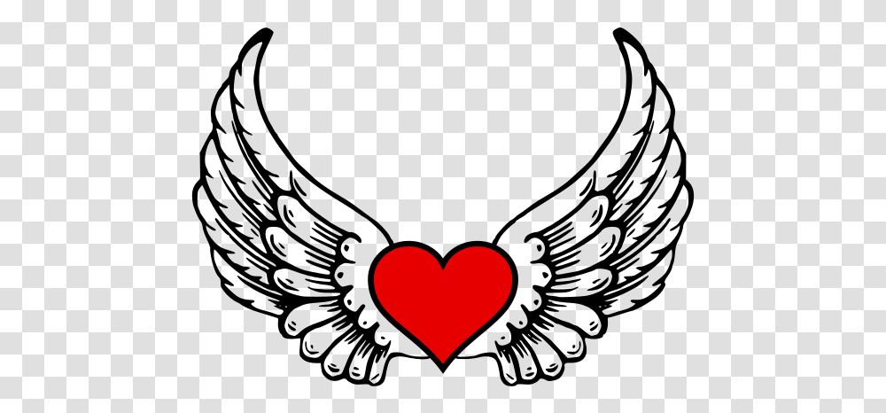 Library Of Angels Hearts Vector Royalty Free Stock Files Heart With Wings Clipart Transparent Png