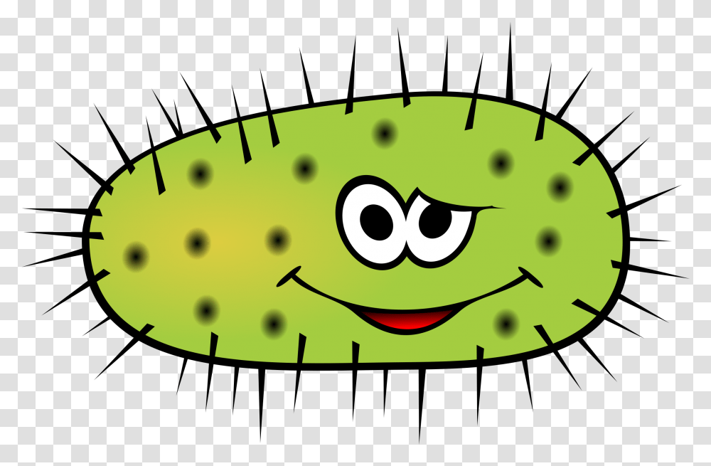 Library Of Animated Bacteria Graphic Black And White Background Germ Clipart, Plant, Fruit, Food, Kiwi Transparent Png