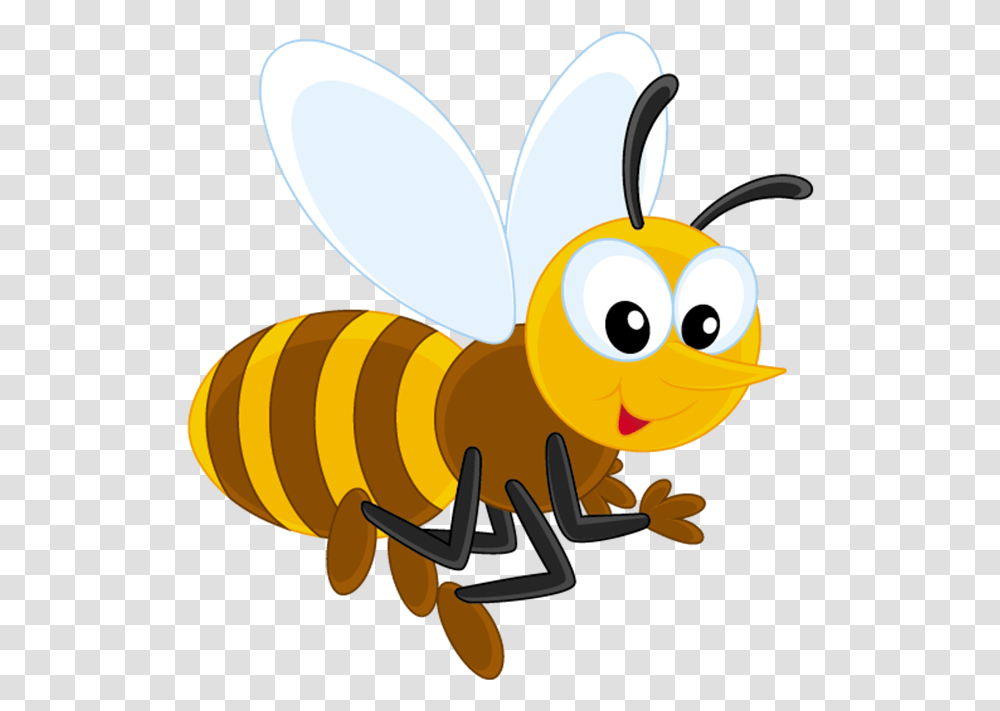 Library Of Apple And Bee Clipart Files Cartoon Honey Bee, Insect, Invertebrate, Animal, Wasp Transparent Png
