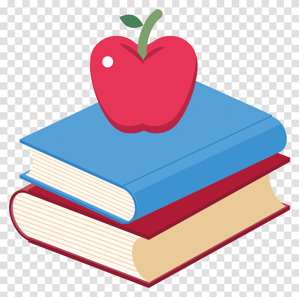 Library Of Apple Book Clipart Freeuse Files Book And Apple, Text, Plant, Birthday Cake, Dessert Transparent Png