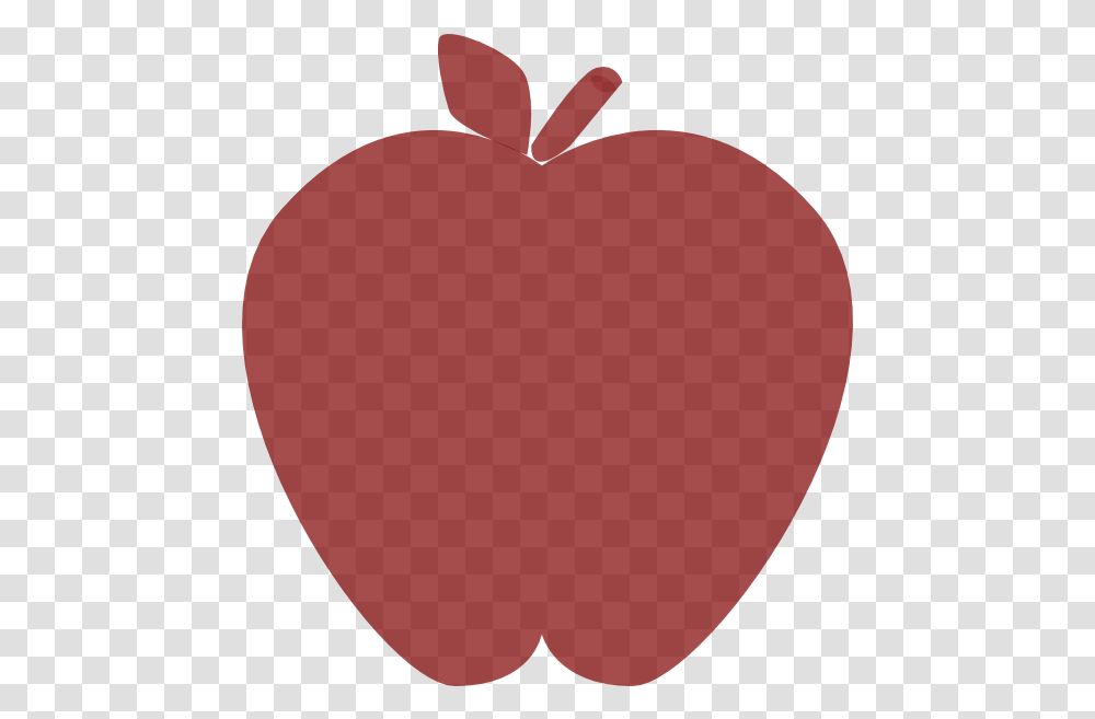 Library Of Apple Fruit Silhouette, Plant, Balloon, Food, Heart Transparent Png