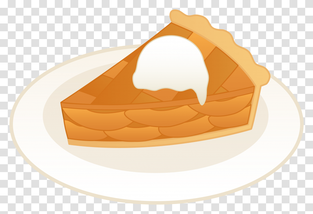 Library Of Apple Pie With Ice Cream Graphic Black And White Background Apple Pie Clipart, Bread, Food, Pancake, Dessert Transparent Png