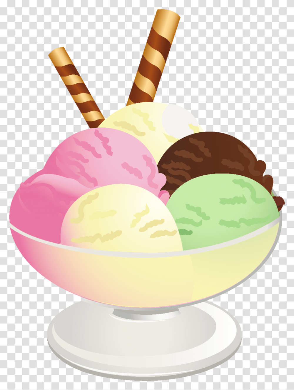 Library Of Apple Pie With Ice Cream Graphic Black And White Background Ice Cream Sundae Clipart, Dessert, Food, Creme, Lamp Transparent Png