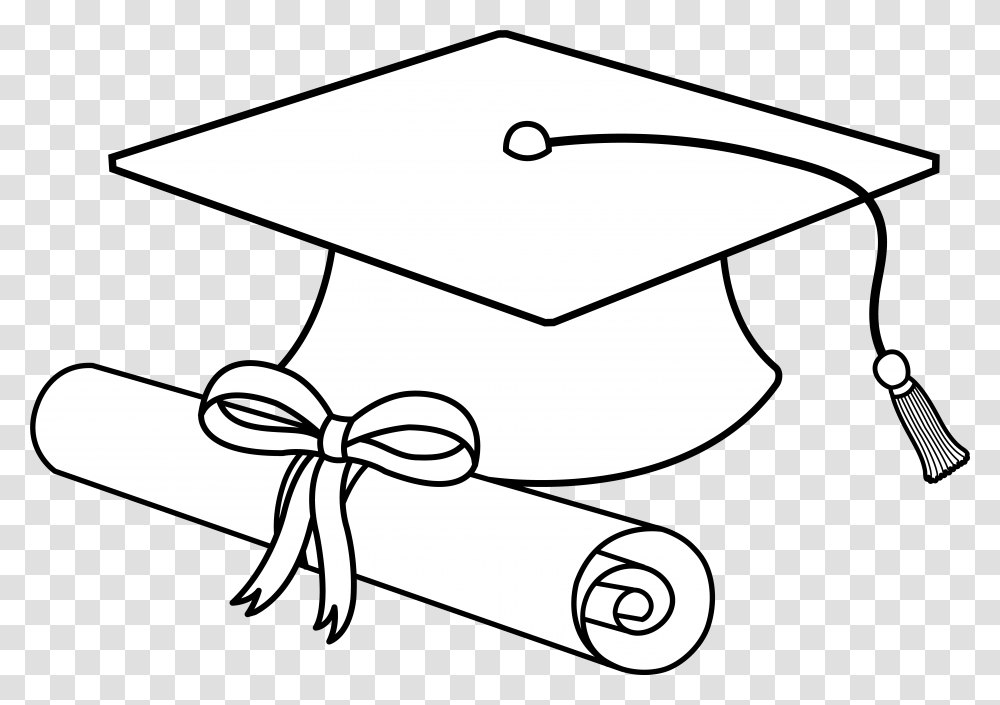 Library Of Basketball Wearing Grad Cap White Graduation Cap Clipart, Text, Document, Diploma Transparent Png