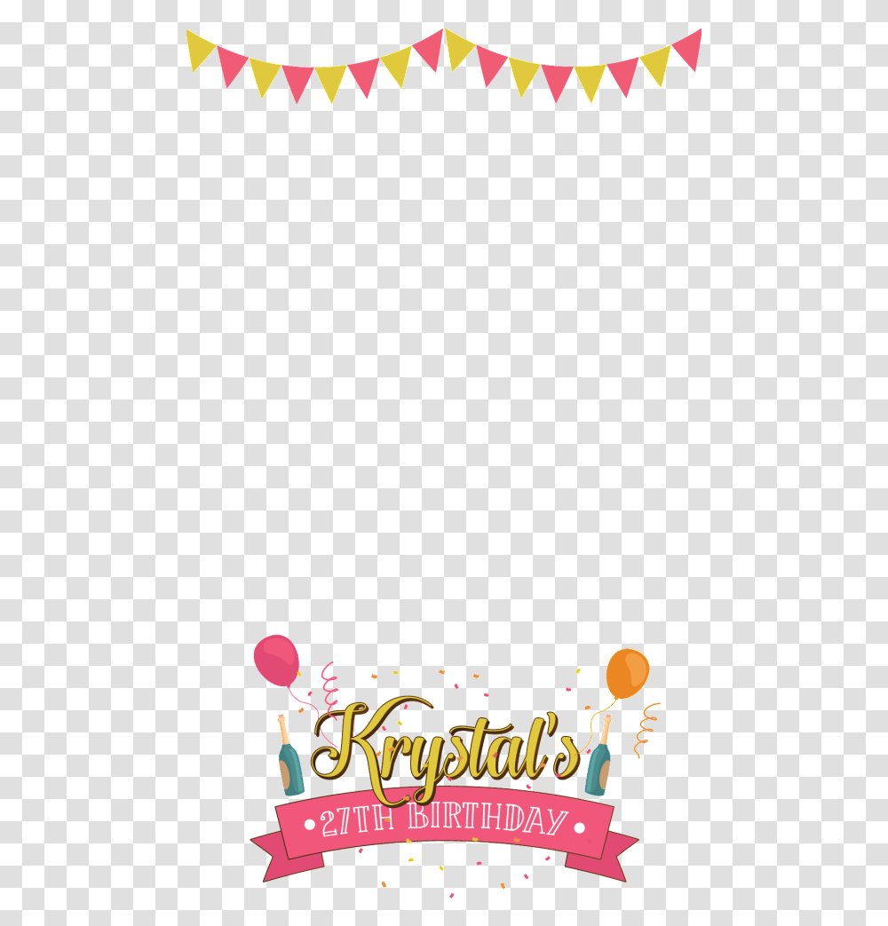 Library Of Birthday Snapchat Filter Banner Poster, Graphics, Art, Plant, Floral Design Transparent Png