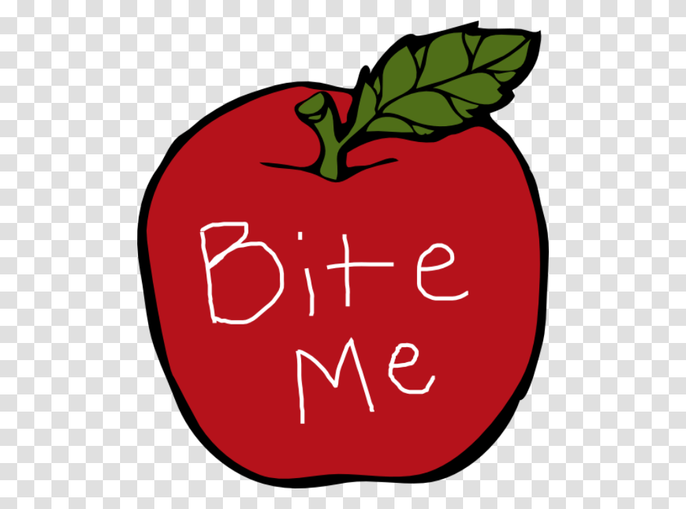 Library Of Bite Out An Apple Banner Download Drawing Of Apple, Plant, Food, Vegetable, Text Transparent Png