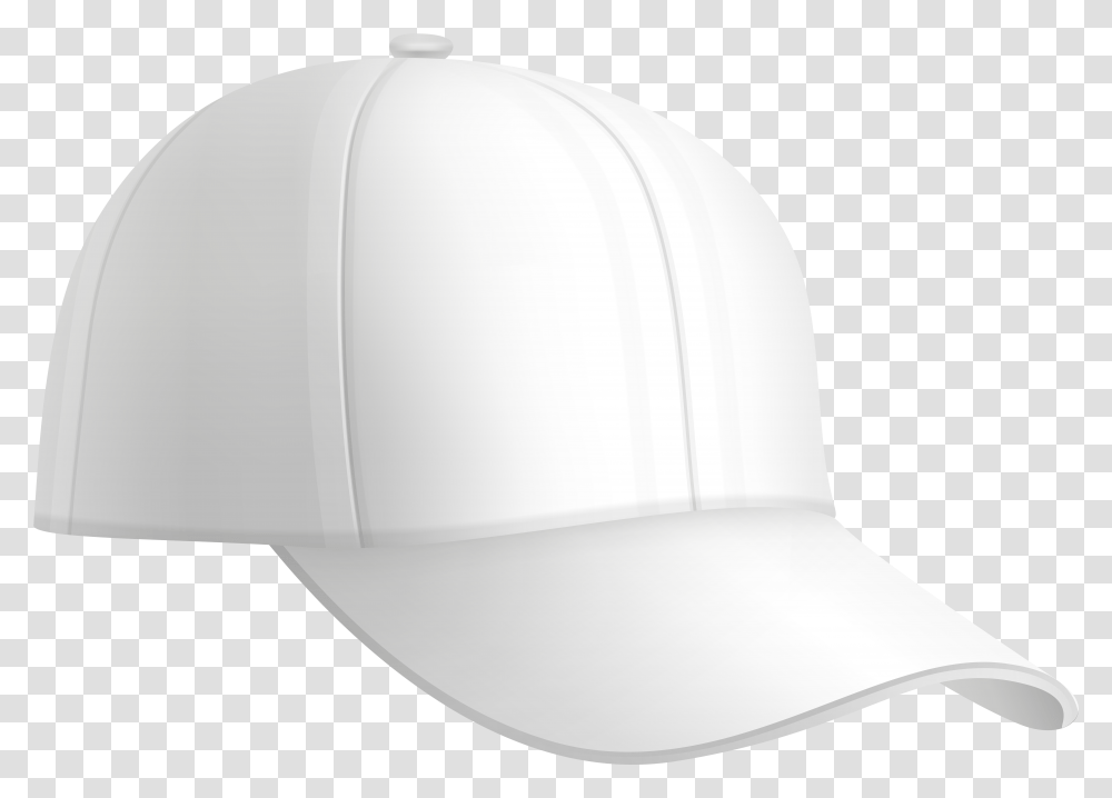 Library Of Black And White Cartoon Baseball Cap Clip Freeuse White Hat, Clothing, Apparel Transparent Png