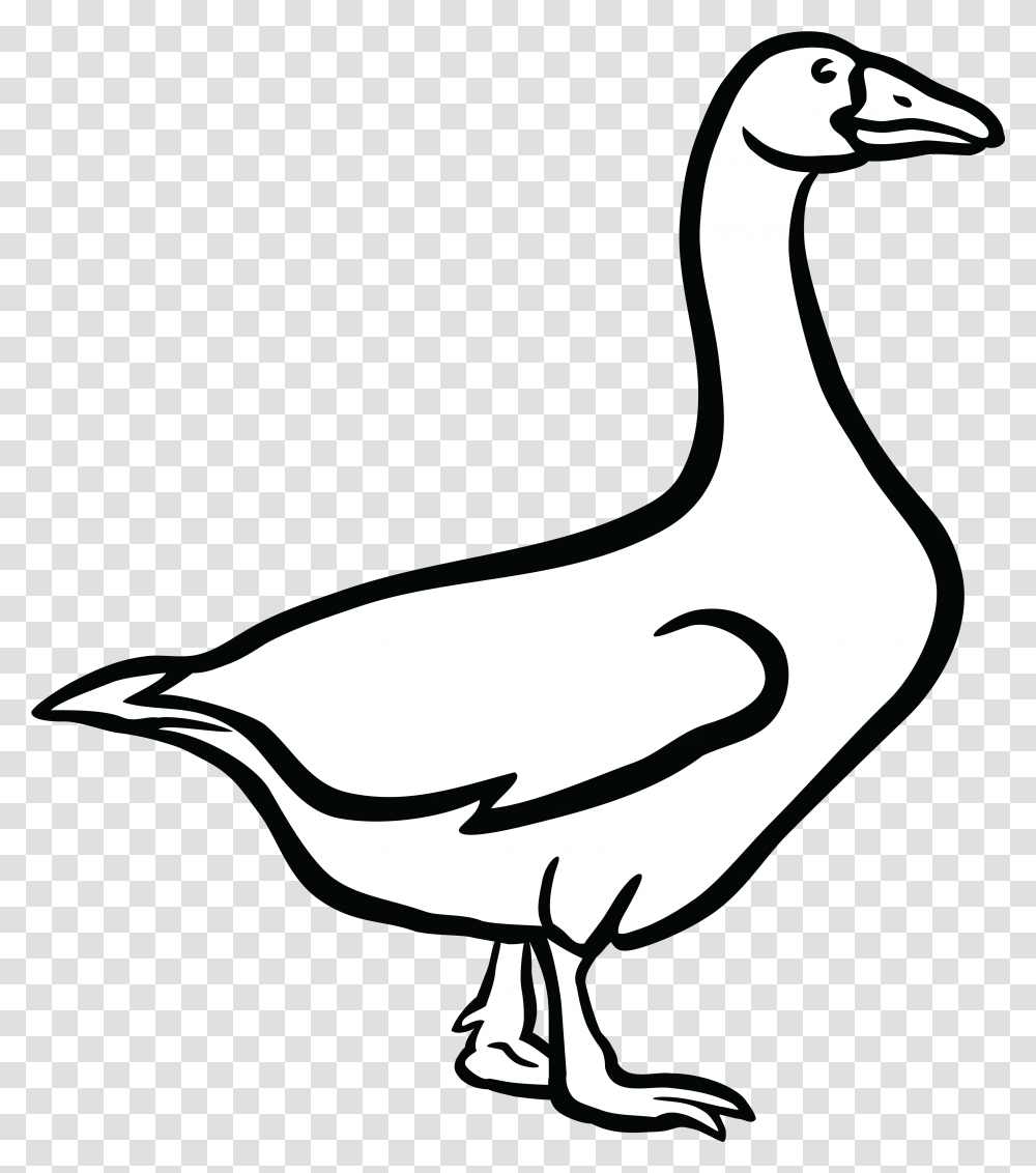 Library Of Black And White Goose Goose Black And White, Bird, Animal, Anseriformes, Waterfowl Transparent Png