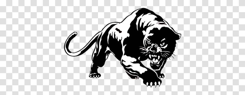 Library Of Black Panther Mascot Clip Freeuse Files Black Panther Animal Drawing, Wildlife, Mammal, Stencil, Leopard Transparent Png