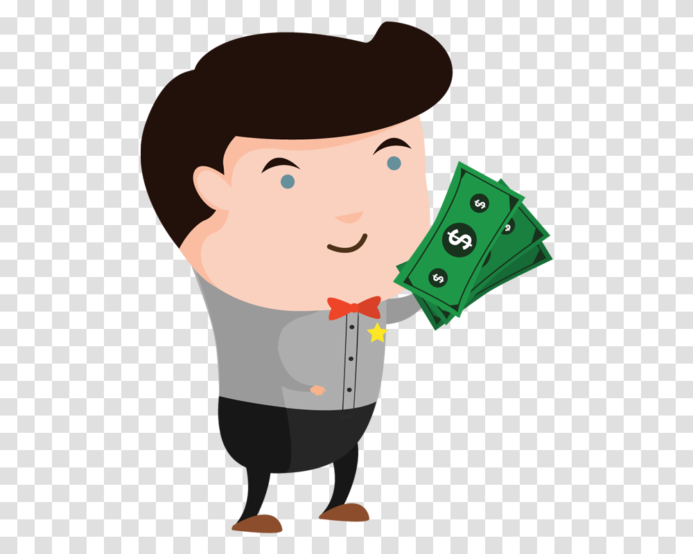 Library Of Businessman Banner Freeuse Money Files Animated Thinking Man, Clothing, Apparel, Face, Person Transparent Png