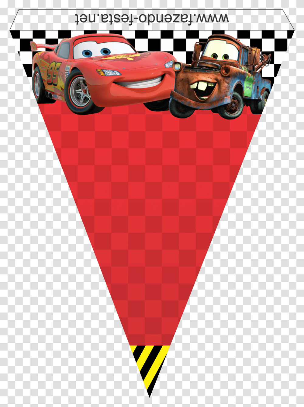 Library Of Car Label Free Stock Files Clipart Cars 2 Lightning Mcqueen, Cone, Flyer, Poster, Paper Transparent Png