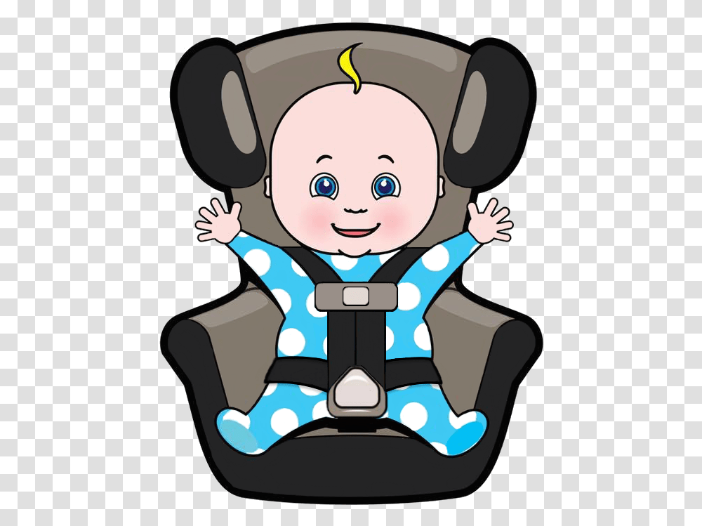 Library Of Car Seats Banner Black And White Download Baby Car Seat Cartoon, Cushion, Sitting, Reading, Face Transparent Png