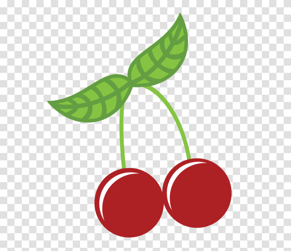 Library Of Cherries And Apple Graphic Black White Cherry Cute Clip Art, Plant, Fruit, Food Transparent Png