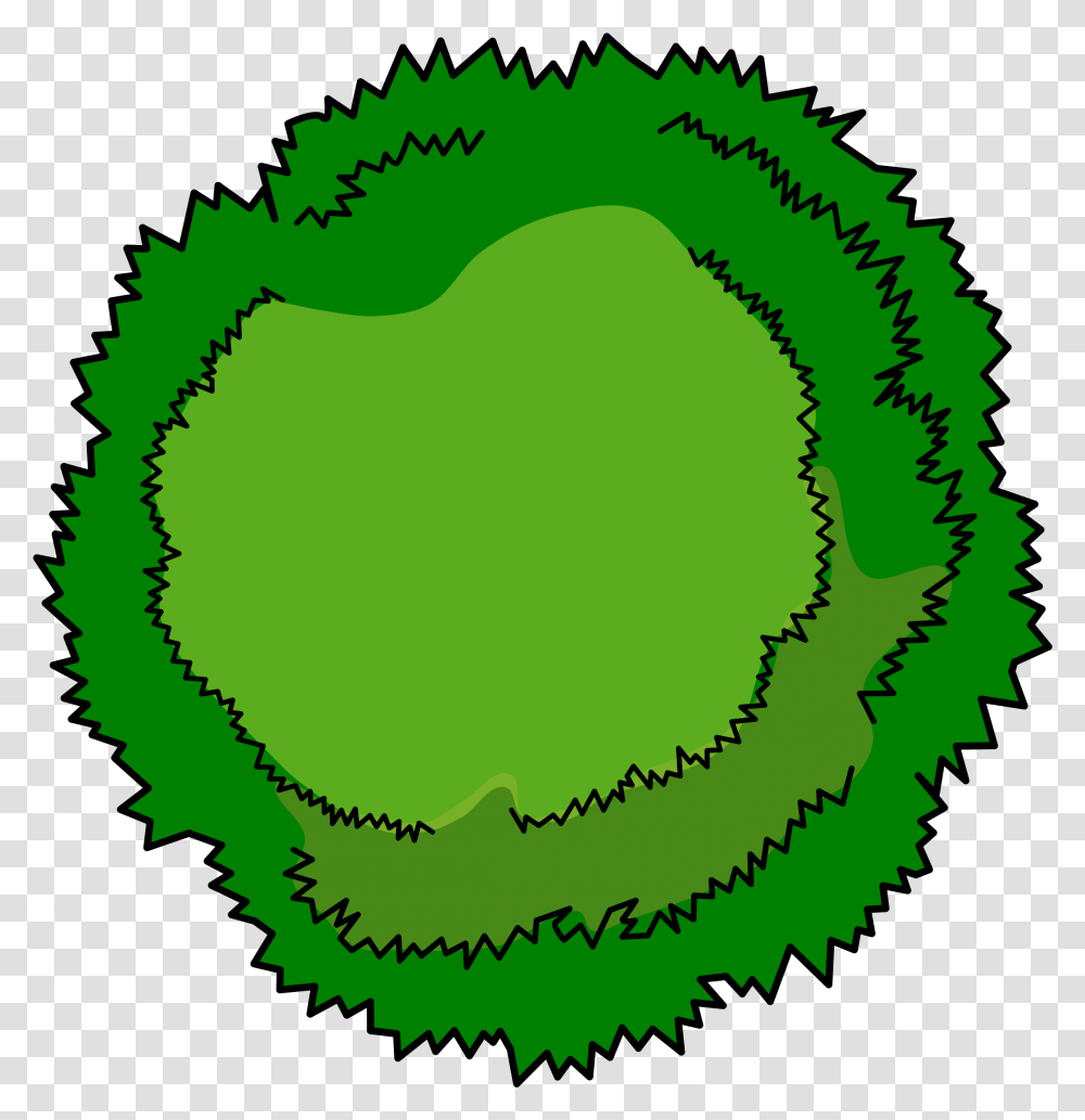 Library Of Circle Tree Image Files Cartoon Tree Top View, Green, Plant, Vegetable, Food Transparent Png