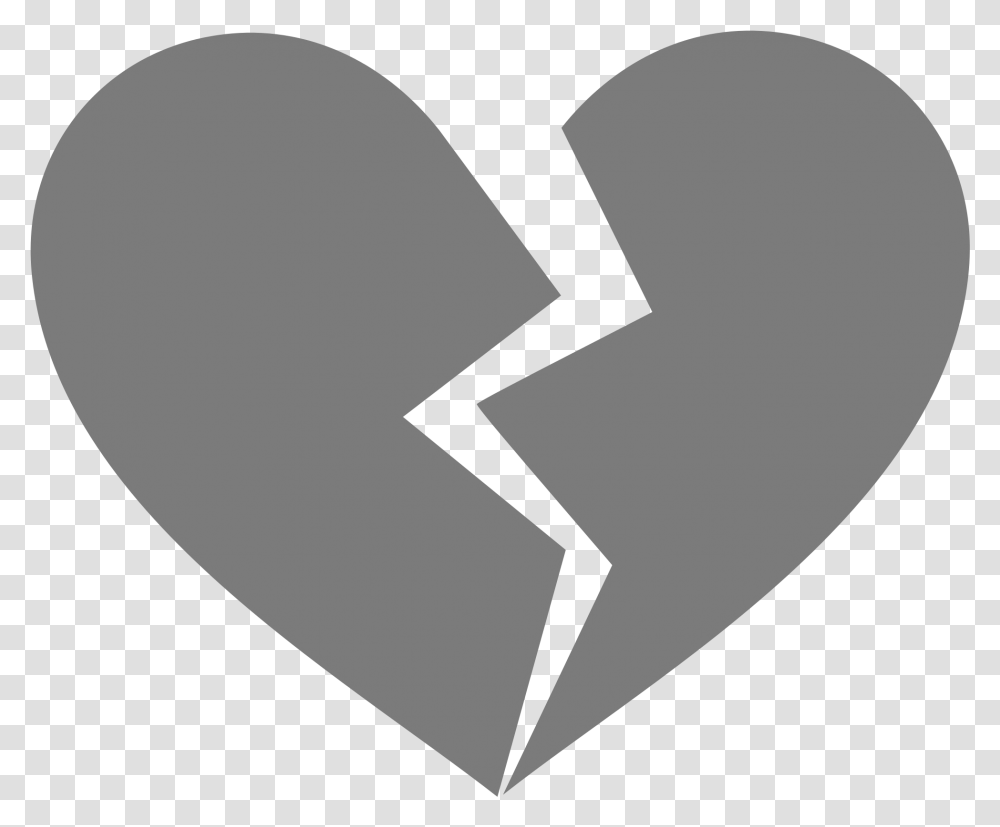Library Of Clip Broken Heart Files Grey Broken Heart, Recycling Symbol, Stencil, Balloon Transparent Png