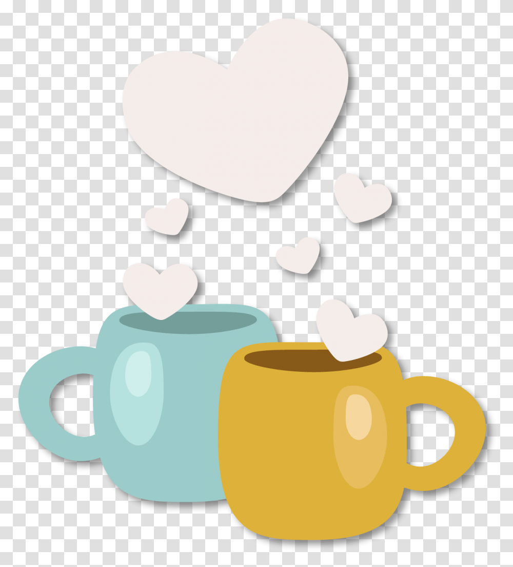 Library Of Coffee Mug With Heart Svg Clipart Background Clipart Coffee Heart Mug, Pottery, Teapot, Cup Transparent Png