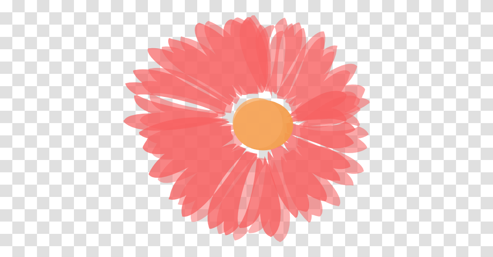 Library Of Coral Flower Banner Freeuse Orange Flower Vector, Plant, Blossom, Hibiscus, Poppy Transparent Png
