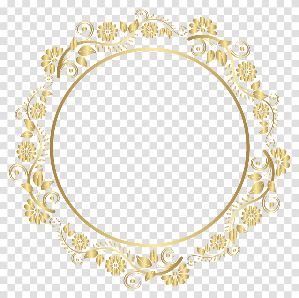 Library Of Crown Monogram Circle Border Clip Art Free Oval Frame, Bracelet, Jewelry, Accessories, Accessory Transparent Png