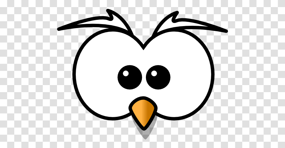 Library Of Cute Owl Eyes Clip Free Black And White Animals Clipart, Stencil, Heart Transparent Png