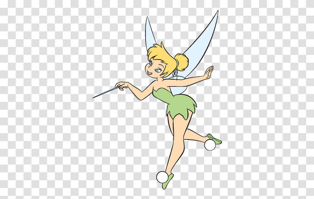Library Of Disney Tinkerbell Tinker Bell With Wand, Person, Elf, Female, Girl Transparent Png