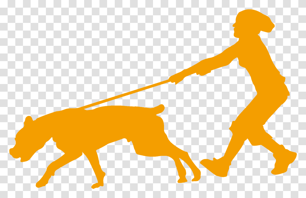 Library Of Dog Walking Download Files Clipart Walking Dog Silhouette, Person, Animal, Mammal, Crowd Transparent Png