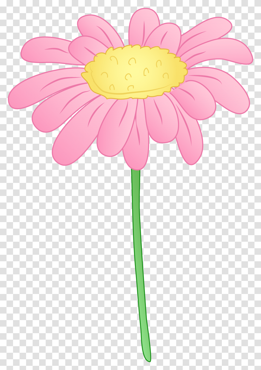 Library Of Flower Cartoon Free Files Cartoon Image Single Flowers, Plant, Daisy, Daisies, Blossom Transparent Png