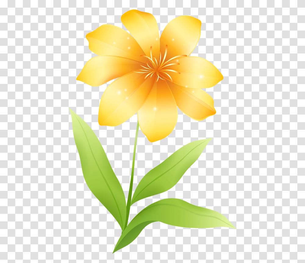 Library Of Flower Clipart Clipart Yellow Flowers, Plant, Petal, Blossom, Daisy Transparent Png