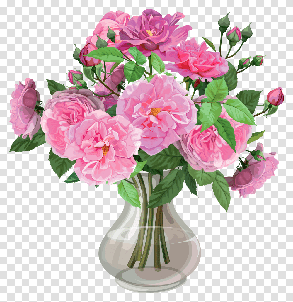 Library Of Flower Vase Black And White Download Flower Vase Clipart, Plant, Blossom, Carnation, Flower Arrangement Transparent Png