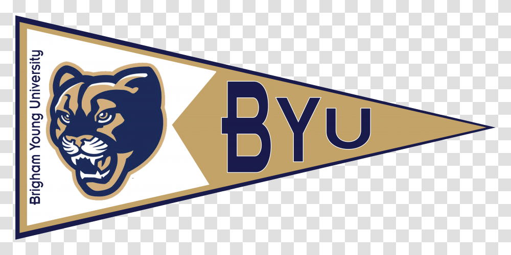 Library Of Football Pennant Clipart Byu Cougars Transparent Png