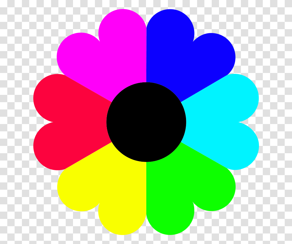 Library Of Free Image Royalty Colors Files Colorful Flower Clipart, Light, Vehicle, Transportation, Dynamite Transparent Png
